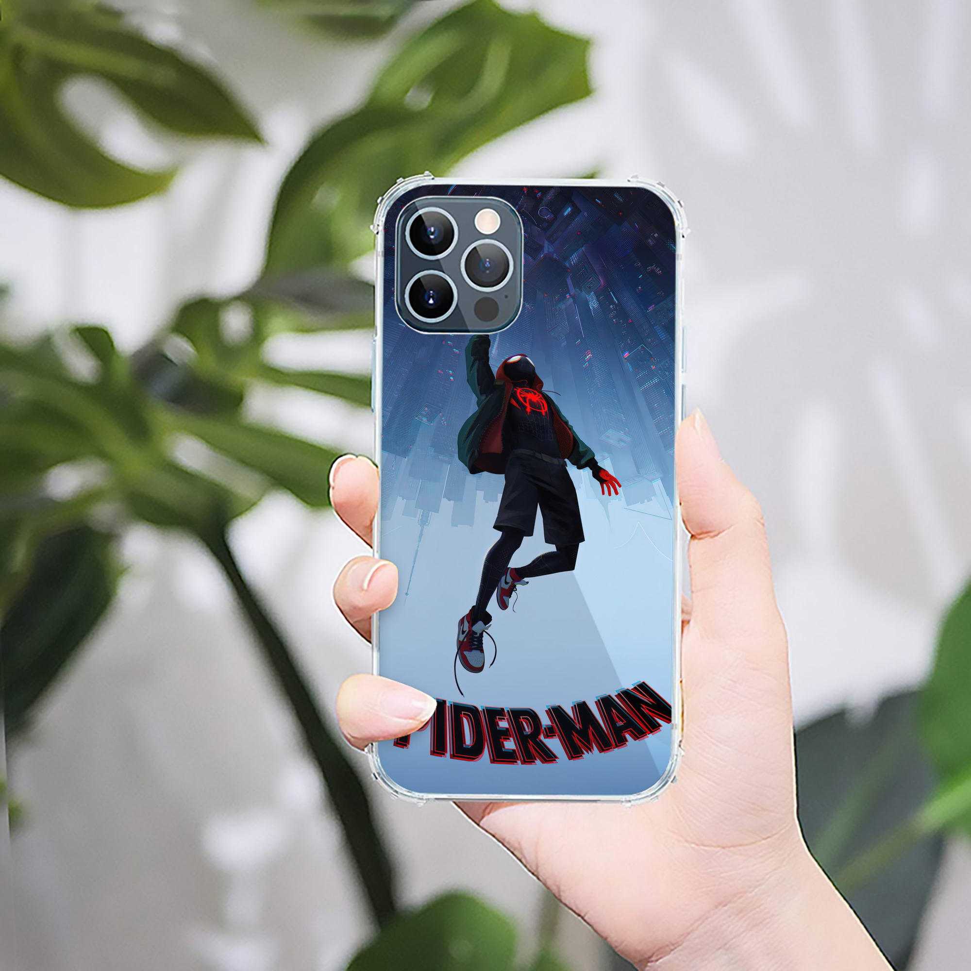 （画像用） Spider Man スパイダーマン 【iPhone 12シリーズ対応】透明スマホケース（クリアソフトケース）
